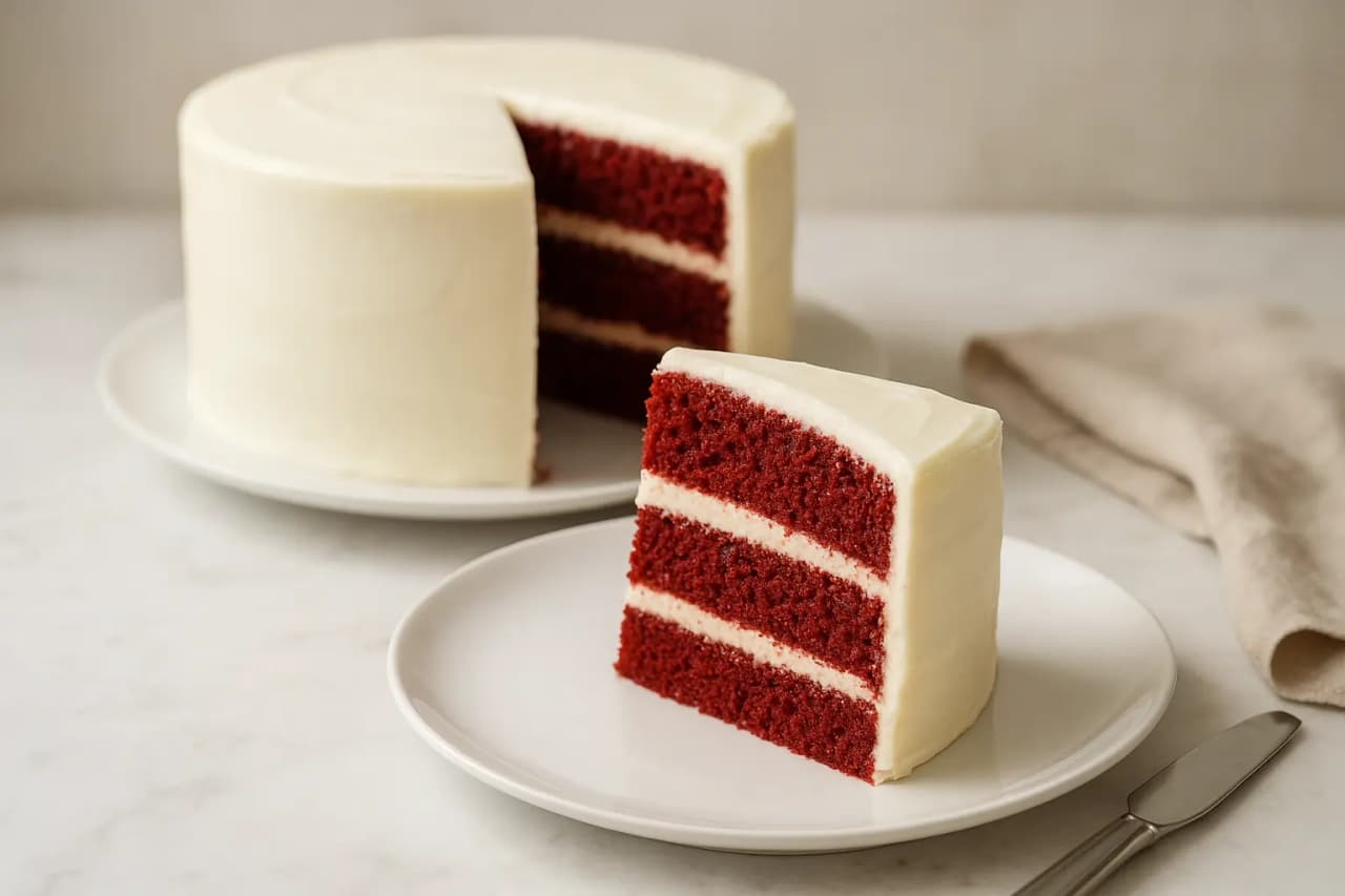 Red Velvet Cake with Cream Cheese Frosting