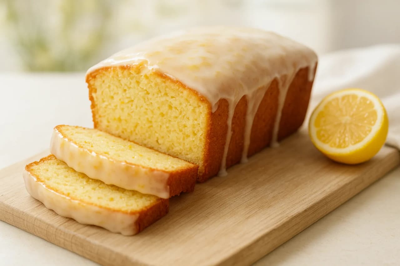 Lemon Cake with Zesty Glaze