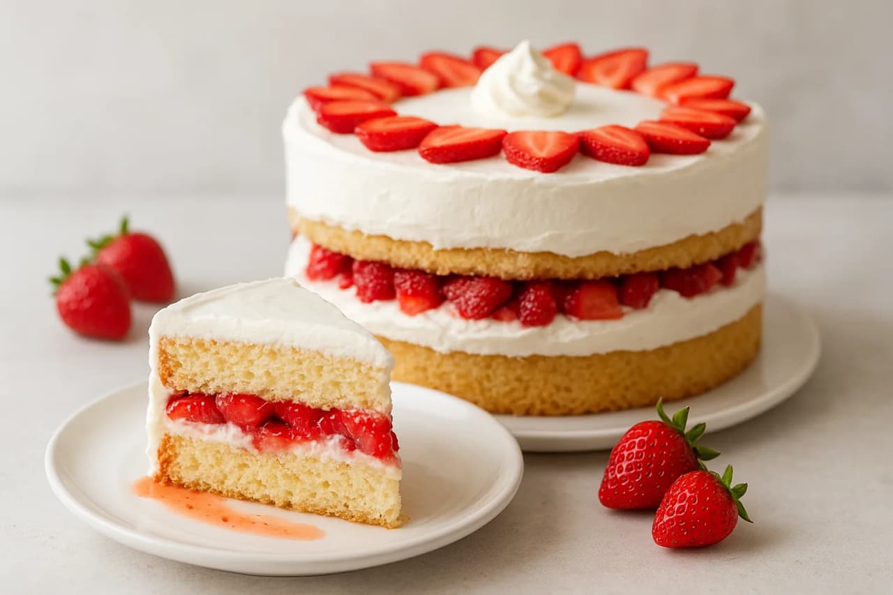 Strawberry Shortcake Layer Cake