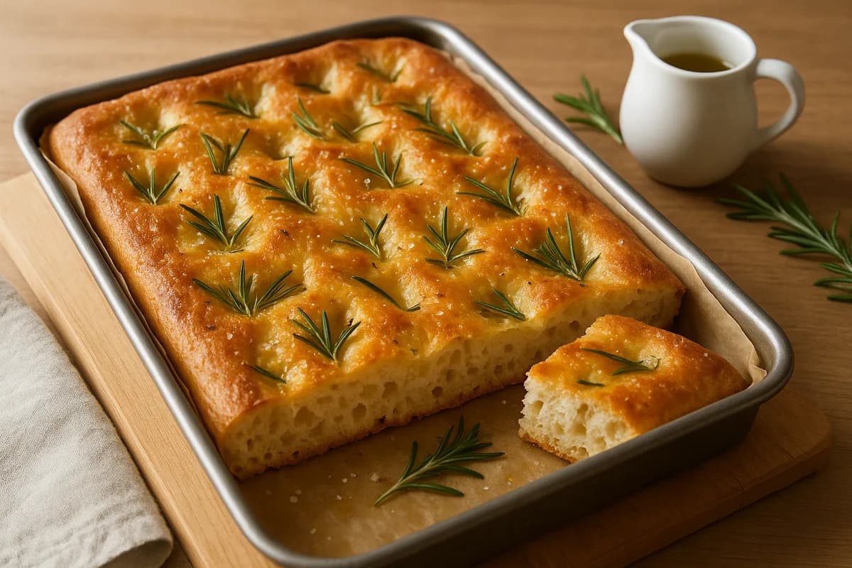 Focaccia with Rosemary & Olive Oil